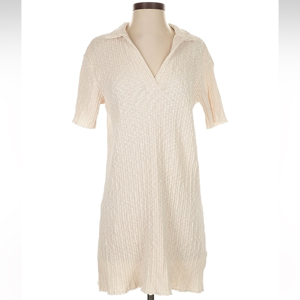 H&M Beige Textured Knit Top